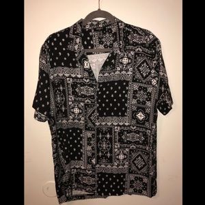 Bandanna Print button up